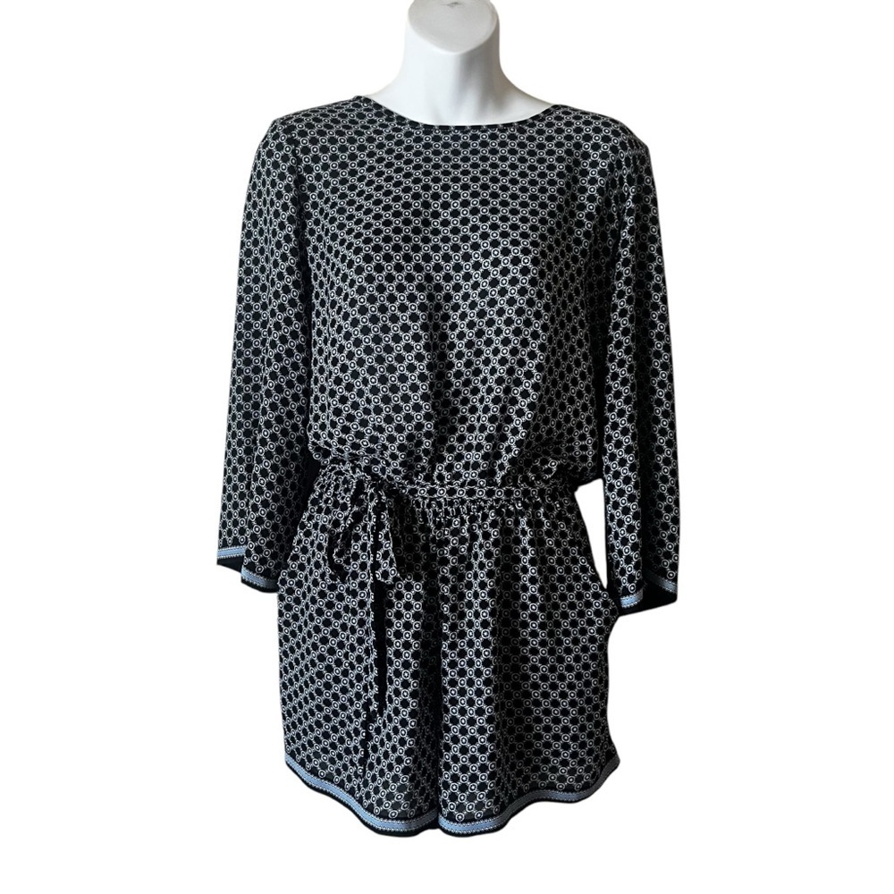 Max Studio long-sleeve romper with shorts size S